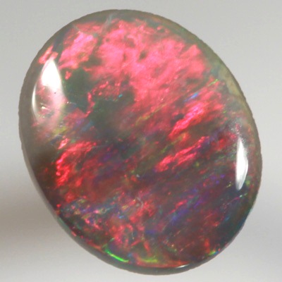 SOLID SEMI BLACK OPAL Bright cherry fire red